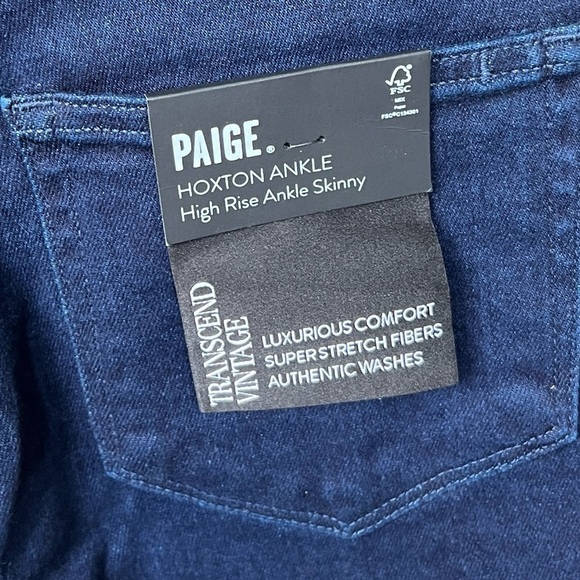 NWT PAIGE Hoxton High Rise Ankle Skinny Jeans in Size 26 - Picture 12 of 13
